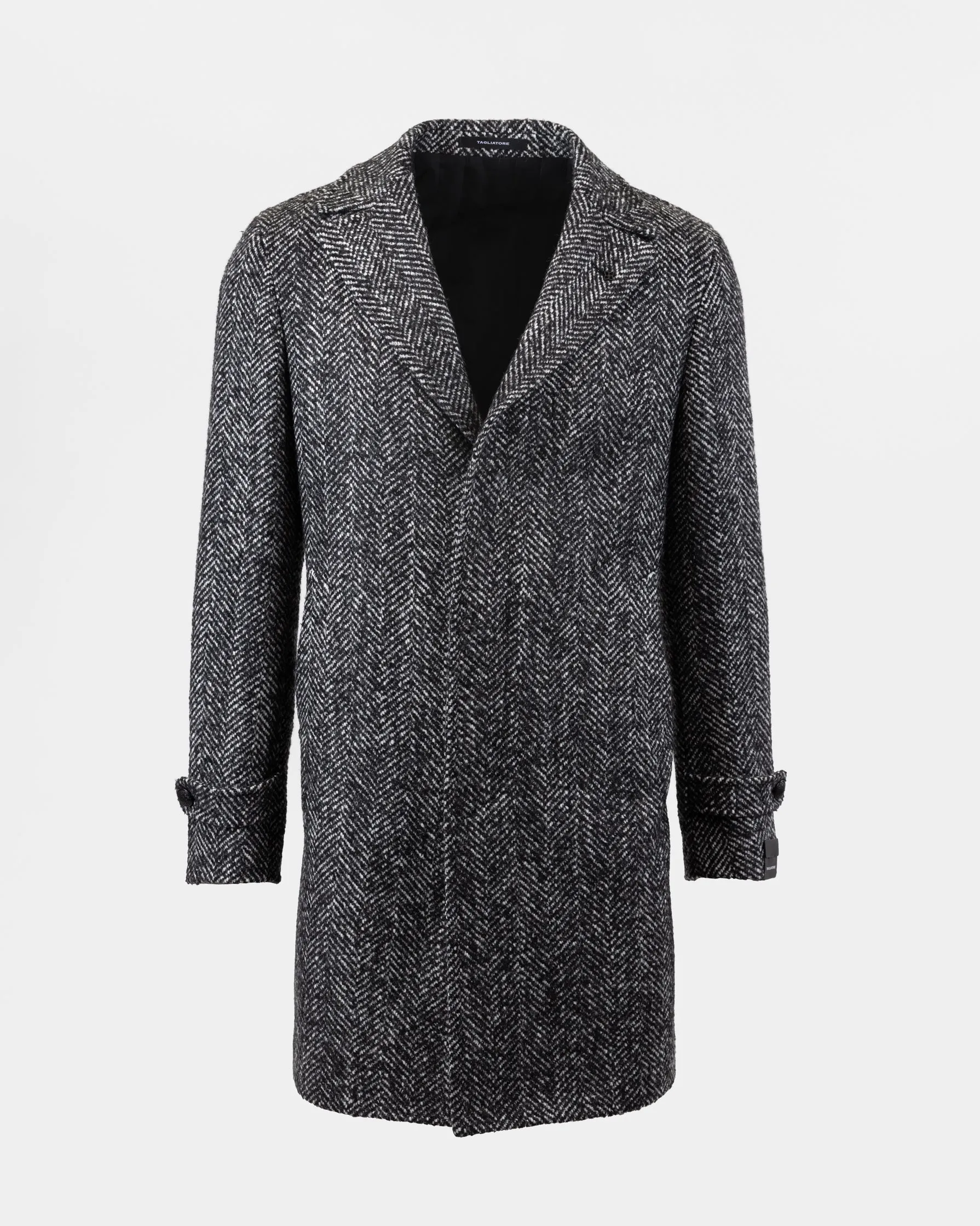 Thomas Coat - Black and White herringbone