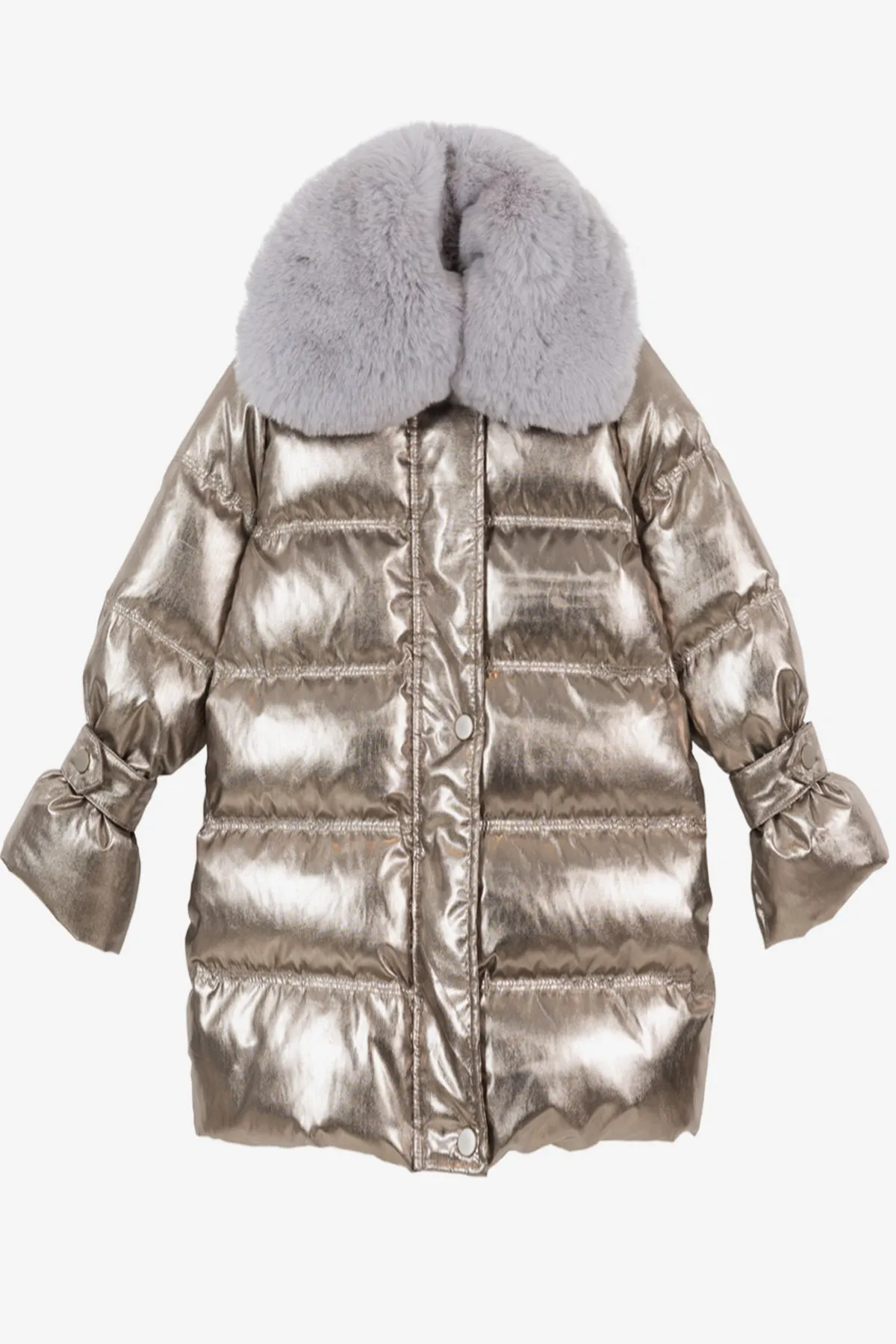 Velveteen Thalia Gold Girls Coat