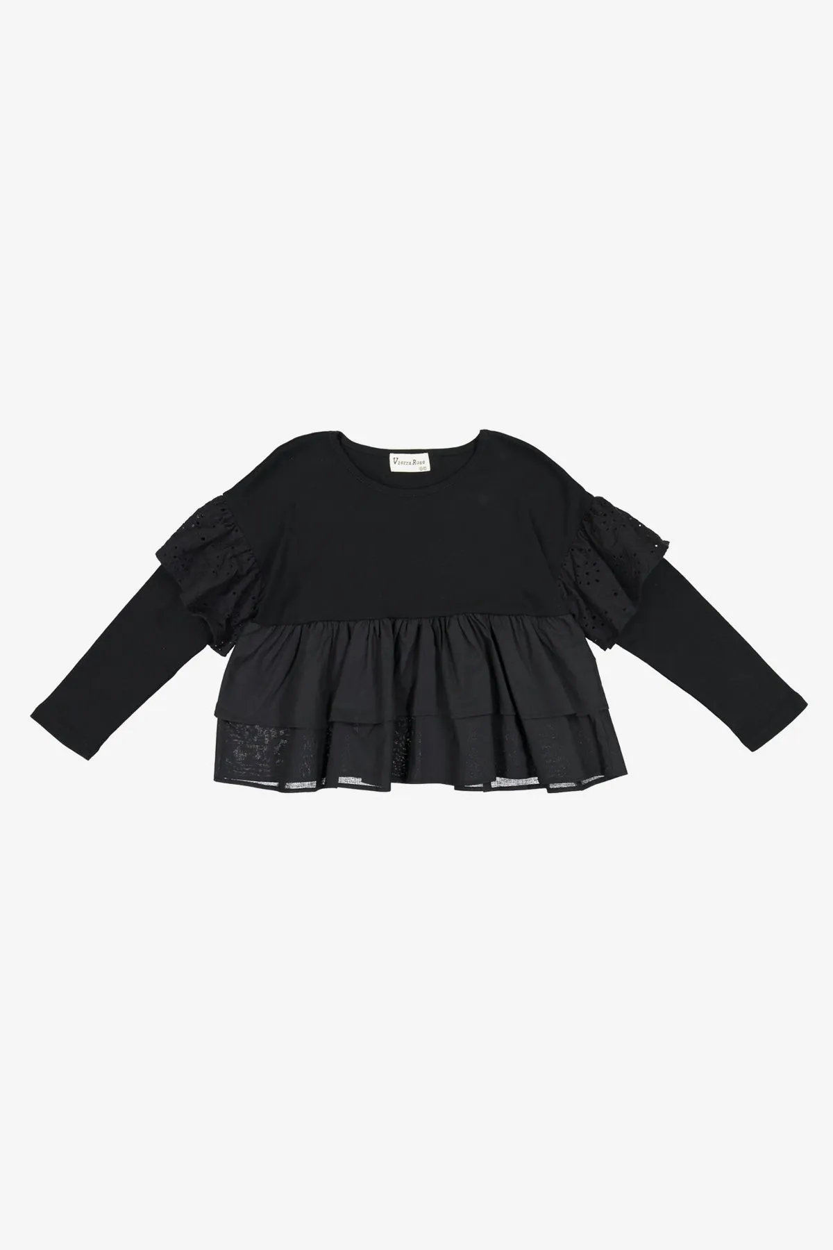 Vierra Rose Francine Ruffle Girls Top (Size 5 left)