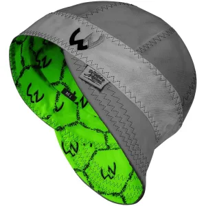 WelderNation The BAMF Grey/Green Welding Beanie