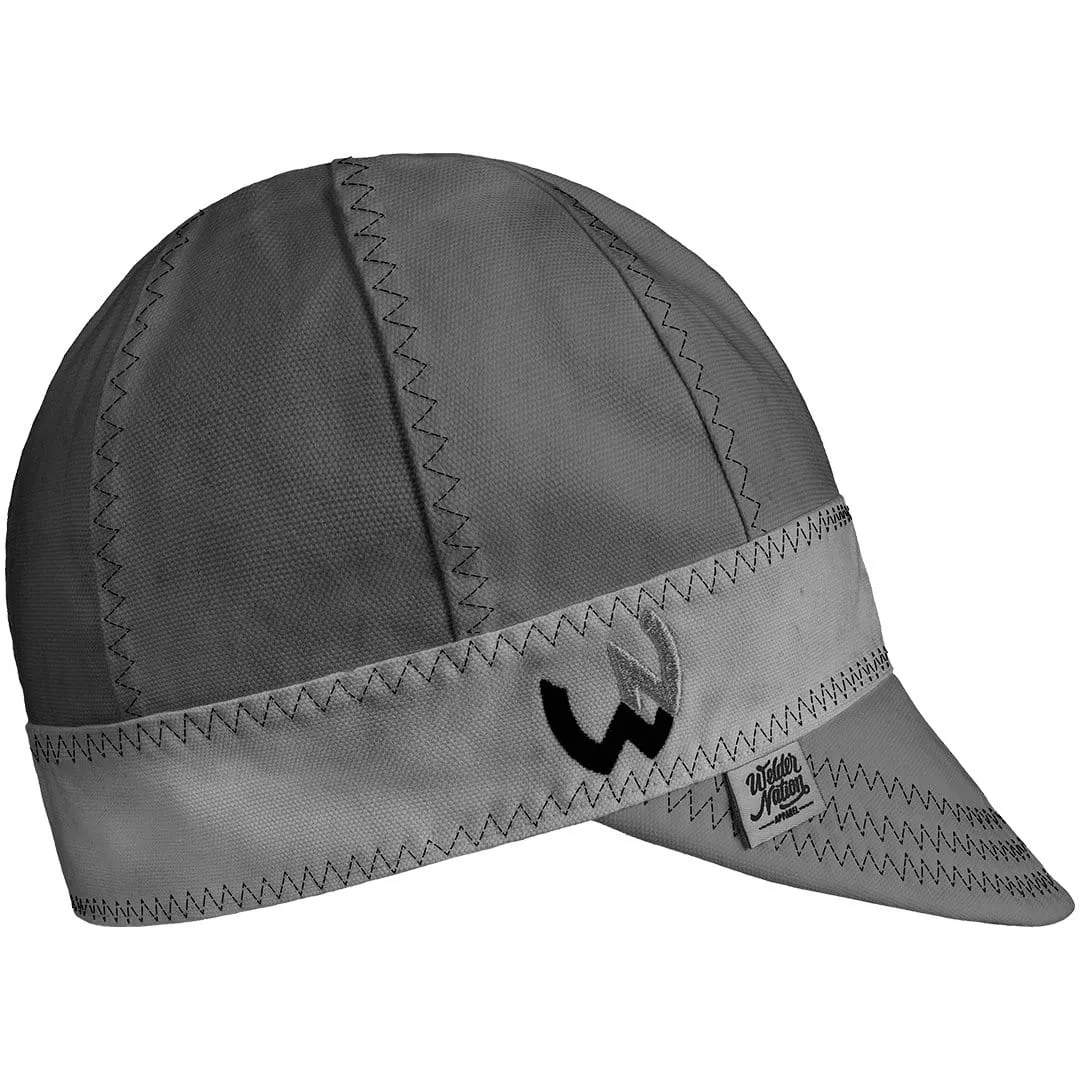 WelderNation The BAMF Grey/Green Welding Beanie