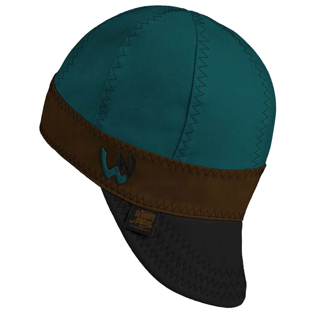 WelderNation The Remington Tan/Black/Orange Welding Beanie