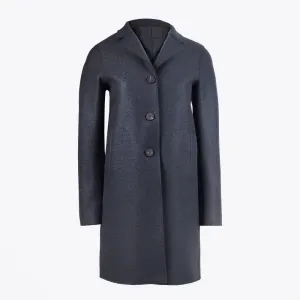 Women's Casual Style Wool Boxy Coat