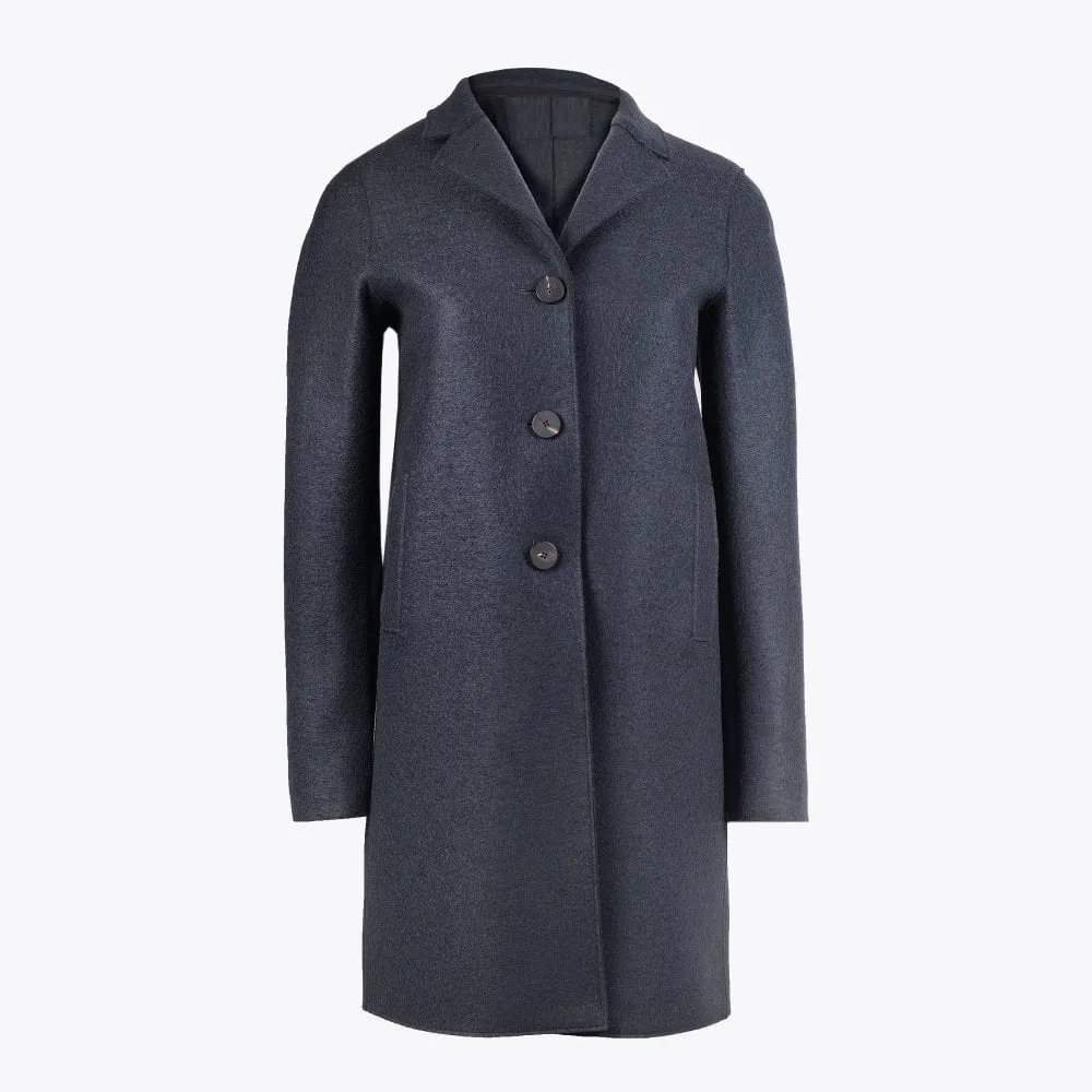 Women's Casual Style Wool Boxy Coat