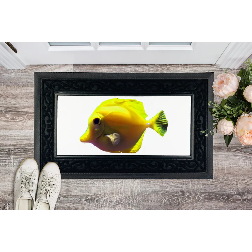 Yellow Fish Sublimation Heavy Duty Door Mat